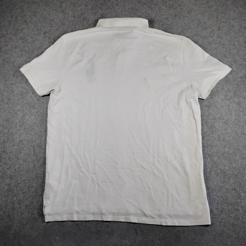 Polo Ralph Lauren Men Big Pony Polo Shirt White XXL Custom Slim Fit